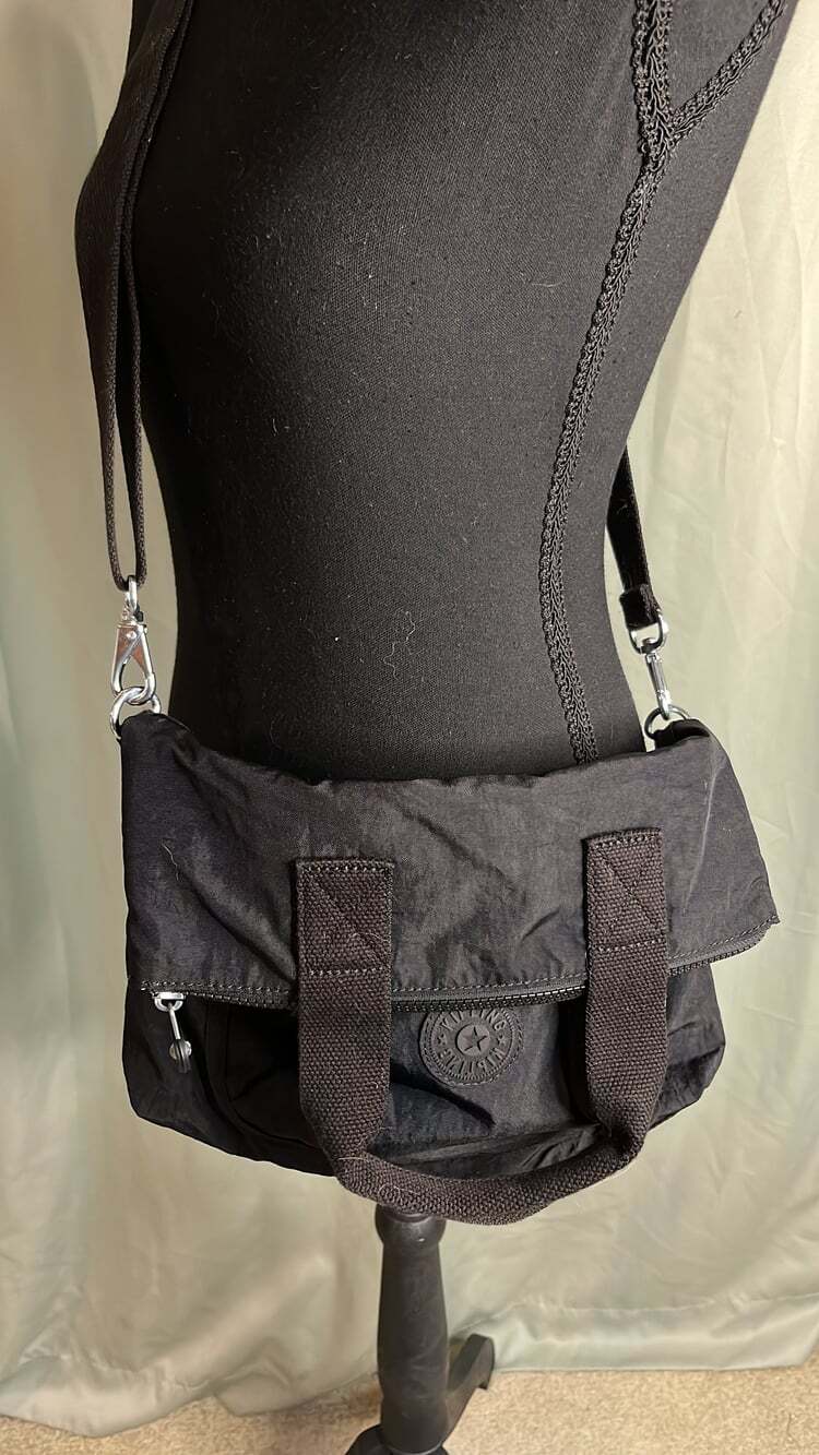Kipling Black Nylon Shoulder Bag